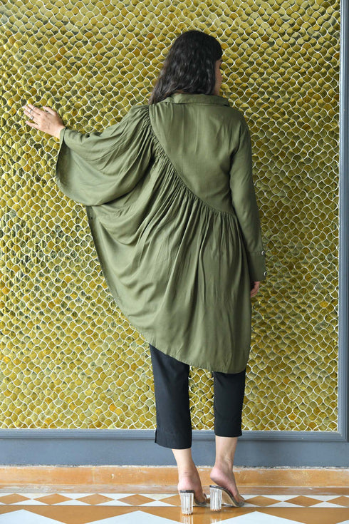 AAHELI OLIVE FALL CO-ORD SET AAHELI OLIVE FALL CO-ORD SET